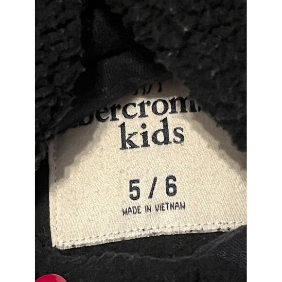 Abercrombie Sweatshirt Kid 5 Black Hoodie Ombre Pant Puffer Vest Winter Preppy - Picture 2 of 7